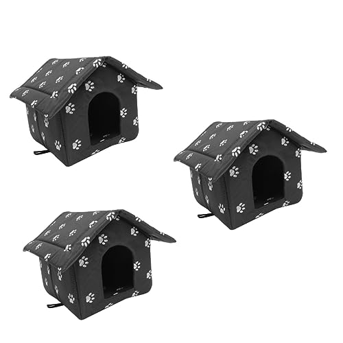 FRCOLOR 3 Stücke Katze Häuser Für Im Freien Komfortable Katze Nest Warme Shelter Für Hunde Und Katzen FRCOLOR 3 Stücke Katze Häuser Für Im Freien Komfortable Katze Nest Warme Shelter Für Hunde Und Katzen von FRCOLOR