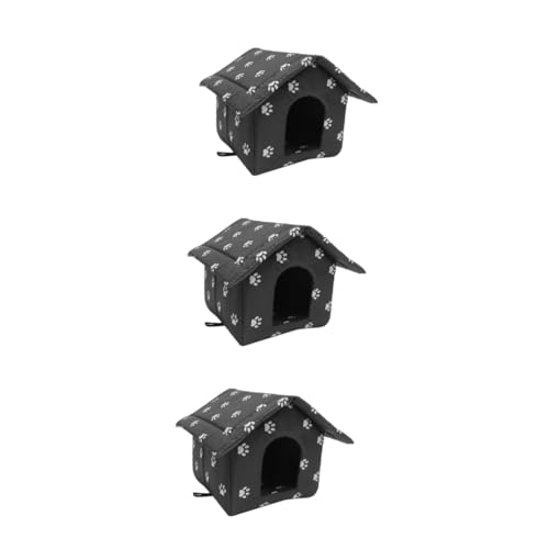 FRCOLOR 3St Zwinger für streunende Katzen Hundehütte Hundekissen zusammenklappbares hundebett waschbares hundebett im Freien Atmungsaktives Hundehaus Schlafplatz für Haustiere FRCOLOR 3St Zwinger für streunende Katzen Hundehütte Hundekissen zusammenklappbares hundebett waschbares hundebett im Freien Atmungsaktives Hundehaus Schlafplatz für Haustiere von FRCOLOR