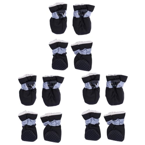 FRCOLOR 3 Stücke Warme Haustier Schuhe Hund Stiefel Für Große Hunde Nicht-tragbare Größe 6 Schwarz FRCOLOR 3 Stücke Warme Haustier Schuhe Hund Stiefel Für Große Hunde Nicht-tragbare Größe 6 Schwarz von FRCOLOR