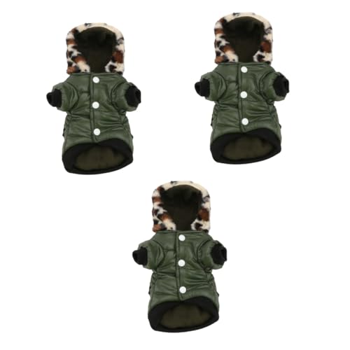 3St Hundevlies Kapuzenpullover für Hunde Hunde-Outfits Hundemäntel Lustige Hundekostüme Baumwollmantel Kleidung Hunde-Hoodie Welpen-Hoodie Hündchen Jacke mit Hut Haustierzubehör 3St Hundevlies Kapuzenpullover für Hunde Hunde-Outfits Hundemäntel Lustige Hundekostüme Baumwollmantel Kleidung Hunde-Hoodie Welpen-Hoodie Hündchen Jacke mit Hut Haustierzubehör von FRCOLOR