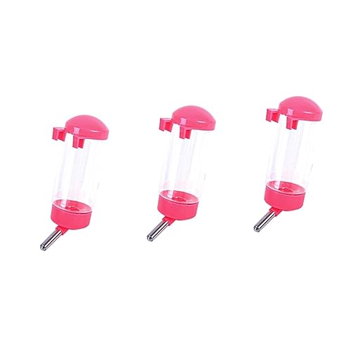 FRCOLOR 3 Stücke Tier Wasser Flasche 400ml Tragbare Pet Trinken Dispenser Für Hamster Welpen Katzen Auslaufsicher von FRCOLOR