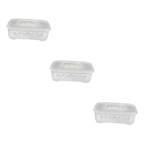 FRCOLOR 3stücke Transparenter Brutkasten Für Reptilien Zuchtbox Mit Thermometer Für Schlangen Eidechsen Und Andere Haustiere Einfache Reinigung Wiederverwendbar Für Eier von FRCOLOR