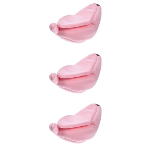 FRCOLOR 3st Banane Haustierbett Stumme Basis Haustier-schlafbett Rennmaus-versteck Katze Warmes Bett Kleintierhaus Winterliches Hundebett Für Hamster Hündchen -Bett Pp Baumwolle von FRCOLOR