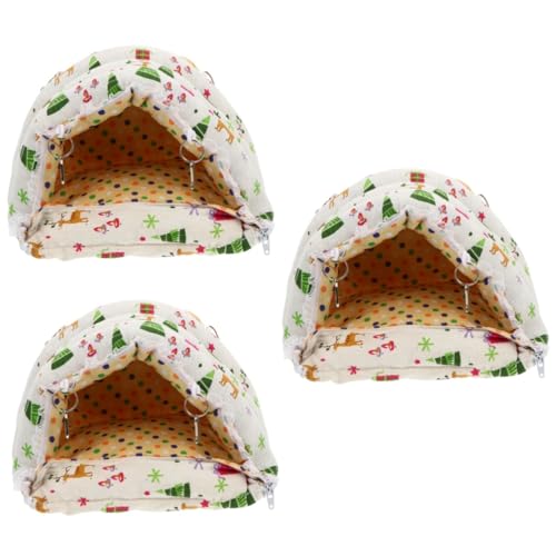 FRCOLOR 3st Hamsternest Hängematte Drinnen Indoor-Zelt Hamster Hängematte Chinchilla-zeltkäfig Haustierkäfig Zum Aufhängen Rattenvlieshütte Winter Baumwollnest Weiß Meerschweinchen FRCOLOR 3st Hamsternest Hängematte Drinnen Indoor-Zelt Hamster Hängematte Chinchilla-zeltkäfig Haustierkäfig Zum Aufhängen Rattenvlieshütte Winter Baumwollnest Weiß Meerschweinchen von FRCOLOR