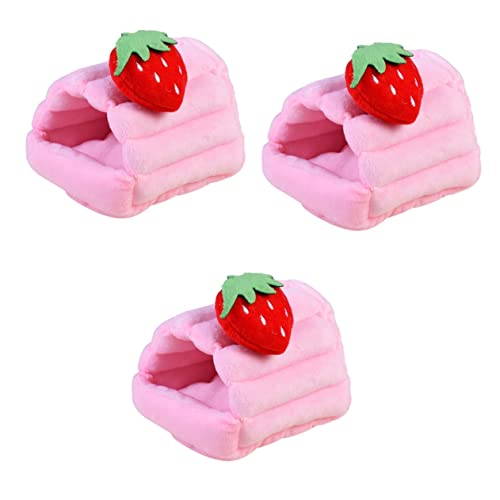 FRCOLOR 3stücke Kuschelnest Für Kleine Haustiere Warmes Und Winddichtes Schlafhaus Mit Erdbeer-Design Für Hamster Meerschweinchen Chinchillas Und Mehr Bietet Und Komfort FRCOLOR 3stücke Kuschelnest Für Kleine Haustiere Warmes Und Winddichtes Schlafhaus Mit Erdbeer-Design Für Hamster Meerschweinchen Chinchillas Und Mehr Bietet Und Komfort von FRCOLOR