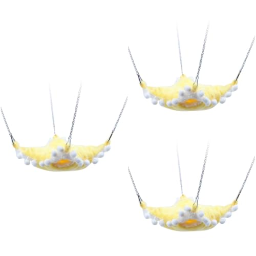 FRCOLOR 3stücke Haustier Hängematte Für Hamster Doppel-Layer Warmes Plüschbett Gelb s Robuste Struktur Für Käfige Und Freilaufgehege Bequem Und Sicher Für Kleine Tiere FRCOLOR 3stücke Haustier Hängematte Für Hamster Doppel-Layer Warmes Plüschbett Gelb s Robuste Struktur Für Käfige Und Freilaufgehege Bequem Und Sicher Für Kleine Tiere von FRCOLOR