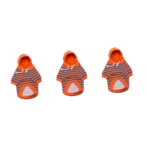 FRCOLOR 3st Haustier Gestreiftes Sweatshirt Kleidung Haustierkostüme Laufweste Haustier-Outfit Haustier-Overall Hunde-Overalls Bichon Baumwolle Pyjama FRCOLOR 3st Haustier Gestreiftes Sweatshirt Kleidung Haustierkostüme Laufweste Haustier-Outfit Haustier-Overall Hunde-Overalls Bichon Baumwolle Pyjama von FRCOLOR