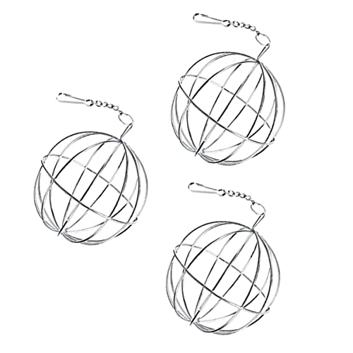 FRCOLOR 3st Heufutterautomat Für Meerschweinchen Gemüse Hängen Futtermittel Für Kaninchen Futterspender Für Ratten Grasfresser Für Haustiere Heuraufe Chinchilla Rostfreier Stahl Die Ratte von FRCOLOR