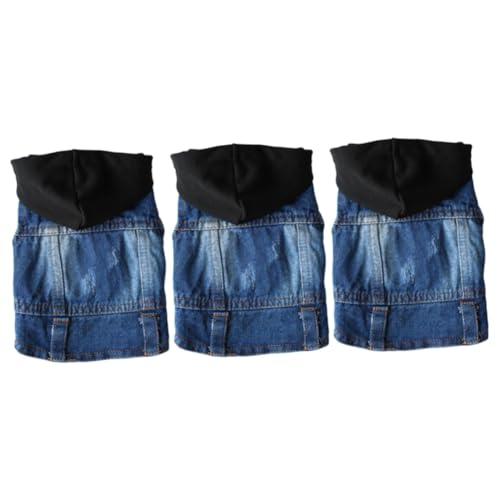 FRCOLOR Kleider 3st Hunde-Jeans-Kleidung Jeanskleidung Für Haustiere Welpen-Vintage-Kleidung Jeansweste Mit Katze -Shirts Haustier Sommer Jeansjacke Für Hunde Der Hund Frühling Und Sommer FRCOLOR Kleider 3st Hunde-Jeans-Kleidung Jeanskleidung Für Haustiere Welpen-Vintage-Kleidung Jeansweste Mit Katze -Shirts Haustier Sommer Jeansjacke Für Hunde Der Hund Frühling Und Sommer von FRCOLOR