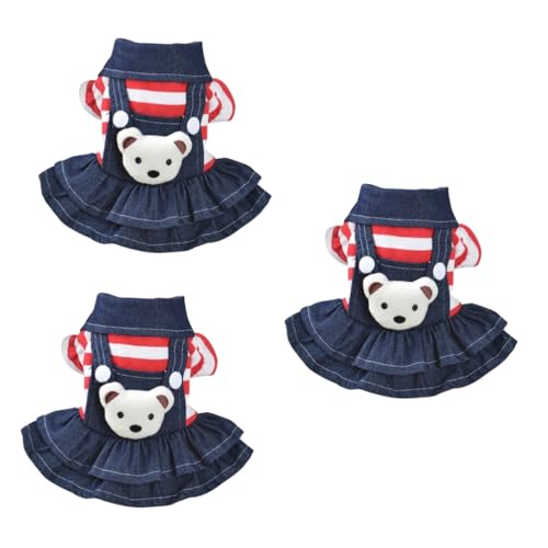 FRCOLOR 3st Hundebekleidung Glückliche Hoodies Für Hunde Jeans-Overall Für Hunde Hawaiianisches Kostü Hundekostüme Für Kleine Hunde Blusenträger Hawaiianisches Kleid Der Hund Shirt FRCOLOR 3st Hundebekleidung Glückliche Hoodies Für Hunde Jeans-Overall Für Hunde Hawaiianisches Kostü Hundekostüme Für Kleine Hunde Blusenträger Hawaiianisches Kleid Der Hund Shirt von FRCOLOR