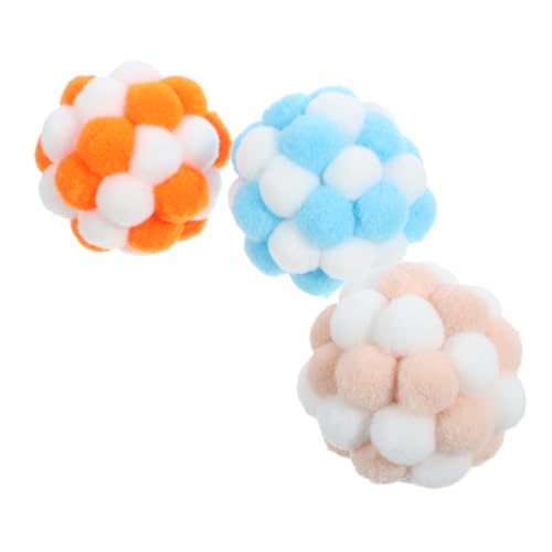 FRCOLOR 3st Katzenglockenball Kaubälle Für Katzen Katze Spielt Bälle Kauspielzeug Für Katzen Kuscheliger Katzenball Katzenspielzeug, Katzenspielzeugbälle Mit Glocke Kätzchen Plüsch Kauen FRCOLOR 3st Katzenglockenball Kaubälle Für Katzen Katze Spielt Bälle Kauspielzeug Für Katzen Kuscheliger Katzenball Katzenspielzeug, Katzenspielzeugbälle Mit Glocke Kätzchen Plüsch Kauen von FRCOLOR