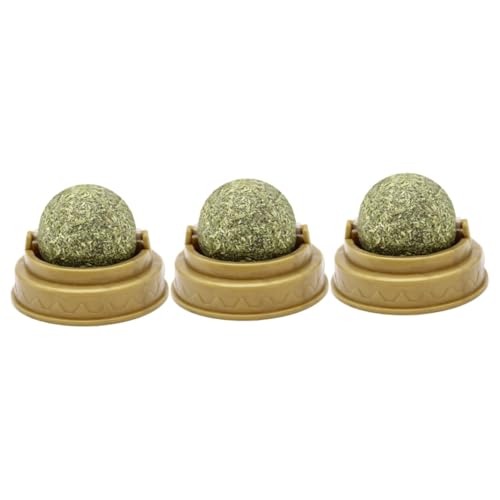 FRCOLOR 3stücke Katzenminze Snackball Leckeres Kugelförmiges Spielzeug Für Katzen Fördert Die Verdauung Sorgt Für Zahnpflege Haftet An Glatten Oberflächen Für Verspielte Kätzchen FRCOLOR 3stücke Katzenminze Snackball Leckeres Kugelförmiges Spielzeug Für Katzen Fördert Die Verdauung Sorgt Für Zahnpflege Haftet An Glatten Oberflächen Für Verspielte Kätzchen von FRCOLOR