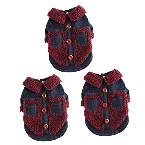 FRCOLOR 3st Kleidung Für Haustiere Felljacke Für Hunde Hundebekleidung Abriebfeste Hundejacke Hundemantel Welpenmantel Hund Kältefestes Kostü Hundemäntel Polyester Jeans Der Hund FRCOLOR 3st Kleidung Für Haustiere Felljacke Für Hunde Hundebekleidung Abriebfeste Hundejacke Hundemantel Welpenmantel Hund Kältefestes Kostü Hundemäntel Polyester Jeans Der Hund von FRCOLOR