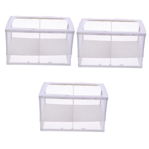 FRCOLOR Aufzuchtbehälter Aquarium 3st Netz Fischnetz Zubehör Für Fischaquarien Haltestift Für Aquarien Fischzuchtbecken Angel Fry Fäkalientank Aquarium-kindergartennetz Aquarienfischhaltung Zuchtkäfig von FRCOLOR