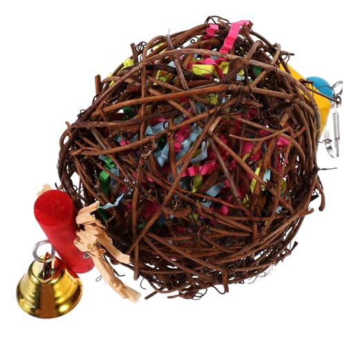 FRCOLOR 3st Papagei Kauspielzeug Papagei Spielen Spielzeug Sittich Vogelpapagei Spielzeug Vogel Hängendes Spielzeug Papageienkäfig Liefert Die Schaukel Pflanzenfasern Sepak Takraw FRCOLOR 3st Papagei Kauspielzeug Papagei Spielen Spielzeug Sittich Vogelpapagei Spielzeug Vogel Hängendes Spielzeug Papageienkäfig Liefert Die Schaukel Pflanzenfasern Sepak Takraw von FRCOLOR