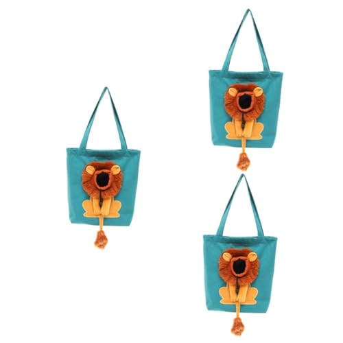 FRCOLOR 3St Umhängetasche Katzentragetasche Outdoor-Tierbedarf tragbarer Welpenträger Einkaufstasche großer Katzenkäfig Katzenbehälter Tragetasche aus für Haustiere klein Koffer von FRCOLOR