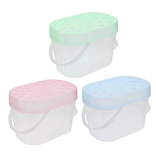 FRCOLOR 3st Versandkarton Schildkrötenkäfig Reisen Reisebehälter Reisetasche Für Kleintiere Tragbares Hamsterversteck Klarer Schildkrötenträger Hamsterkisten Insekt Plastik Zuchtbecken FRCOLOR 3st Versandkarton Schildkrötenkäfig Reisen Reisebehälter Reisetasche Für Kleintiere Tragbares Hamsterversteck Klarer Schildkrötenträger Hamsterkisten Insekt Plastik Zuchtbecken von FRCOLOR