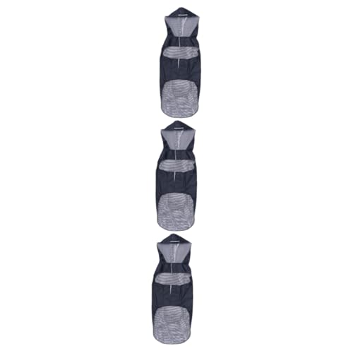 FRCOLOR 3-teilige Hunderegenmäntel Für Große Hunde Haustier-Poncho Mit Kapuze Reflektierende Streifen Outdoor-Material Hunderegenjacke Schwarz 5XL FRCOLOR 3-teilige Hunderegenmäntel Für Große Hunde Haustier-Poncho Mit Kapuze Reflektierende Streifen Outdoor-Material Hunderegenjacke Schwarz 5XL von FRCOLOR