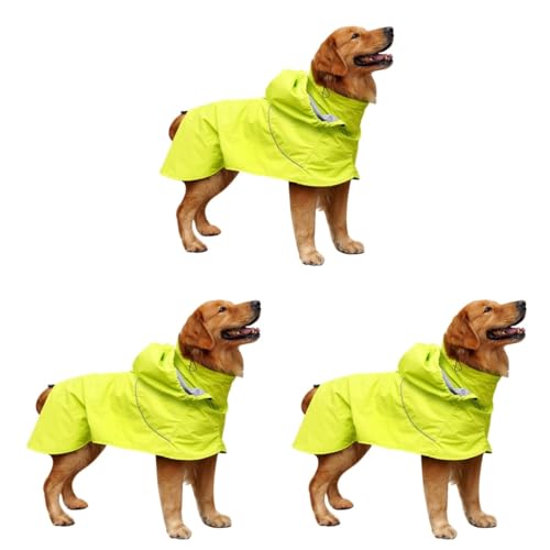 FRCOLOR 3st Wimperntusche Regenmantel Für Haustiere Wasserdichter Poncho Nylon-hunderegen Regenkleidung Für Haustiere Hund Regen Slicker Hund Regenmantel Regenjacke Für Haustiere Chef von FRCOLOR