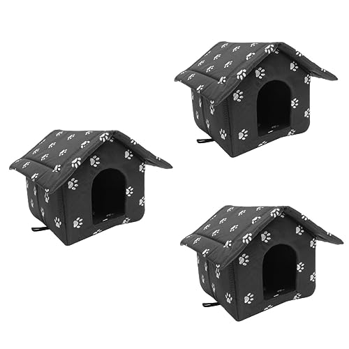 FRCOLOR 3St Zwinger für streunende Katzen Außerhalb des Katzenhauses Plüsch Hundehütte waschbares hundebett im Freien Tierheim Katzenhaus wetterfest Winter Haustierhaus Zelt FRCOLOR 3St Zwinger für streunende Katzen Außerhalb des Katzenhauses Plüsch Hundehütte waschbares hundebett im Freien Tierheim Katzenhaus wetterfest Winter Haustierhaus Zelt von FRCOLOR