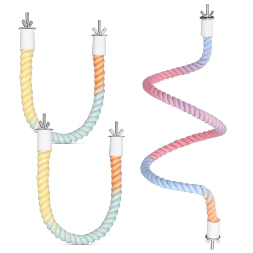 FRCOLOR 3stücke Baumwollseil Sitzstangen Für Papageien Kletterseil Und Spielzeug Für Vögel Farbenfrohe Baumwollseile Für Vogelkäfigzubehör Und Unterhaltung FRCOLOR 3stücke Baumwollseil Sitzstangen Für Papageien Kletterseil Und Spielzeug Für Vögel Farbenfrohe Baumwollseile Für Vogelkäfigzubehör Und Unterhaltung von FRCOLOR
