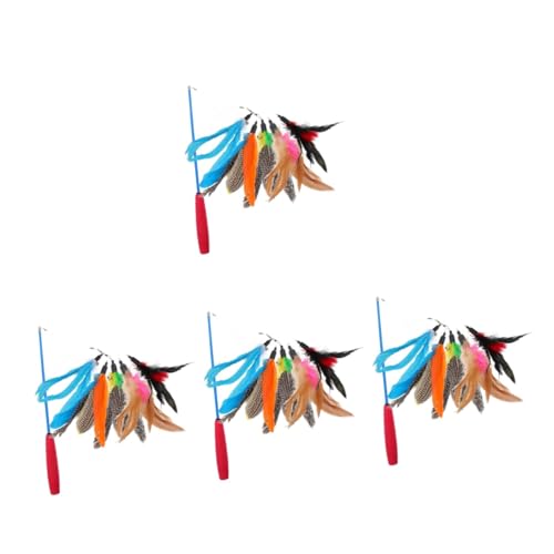 FRCOLOR 4 Sätze Teleskopischer Katzenteaser interaktives katzenspielzeug Interactive cat Toy Katzenjagd-Spielzeug Katzen Angeln Haustier Zauberstab Hauskatze Katzenstock Katzen-Teaser Eva FRCOLOR 4 Sätze Teleskopischer Katzenteaser interaktives katzenspielzeug Interactive cat Toy Katzenjagd-Spielzeug Katzen Angeln Haustier Zauberstab Hauskatze Katzenstock Katzen-Teaser Eva von FRCOLOR