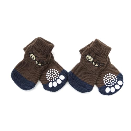 FRCOLOR Baumwollsocken für Haustiere Cartoon-socken für Hunde 4 Stück Nicht-hundesocken Größe M für Kalte Tage FRCOLOR Baumwollsocken für Haustiere Cartoon-socken für Hunde 4 Stück Nicht-hundesocken Größe M für Kalte Tage von FRCOLOR