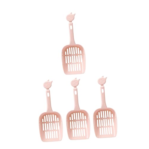 FRCOLOR 4stücke Teiliges Katzenstreu Schaufel Robuste Farbenfrohe Katzenschaufel Für Einfaches Reinigen Der Katzentoilette Für Kleine Bis Große Katzen Ergonomisches Design Für von FRCOLOR