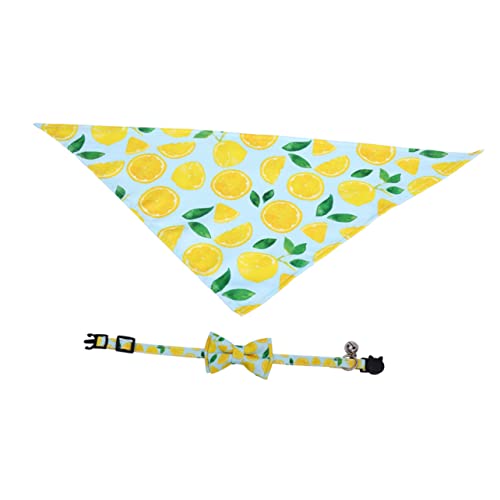 FRCOLOR 4-teiliges Katzenhalsband-Set Dreieckstuch Obst-Design Für Kätzchen Und Welpen Atmungsaktiv Für Weihnachten Und Geburtstage FRCOLOR 4-teiliges Katzenhalsband-Set Dreieckstuch Obst-Design Für Kätzchen Und Welpen Atmungsaktiv Für Weihnachten Und Geburtstage von FRCOLOR