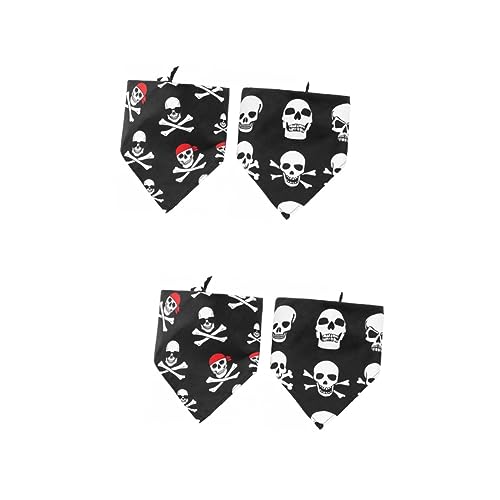 FRCOLOR 4 Stück Haustier-schädel-dreiecksschal Dreieckstuch Für Haustiere Welpe Haustier-Bandanas Haustierschal Speichelhandtuch Für Haustiere Hundelätzchen Halloween Halsband Polyester FRCOLOR 4 Stück Haustier-schädel-dreiecksschal Dreieckstuch Für Haustiere Welpe Haustier-Bandanas Haustierschal Speichelhandtuch Für Haustiere Hundelätzchen Halloween Halsband Polyester von FRCOLOR