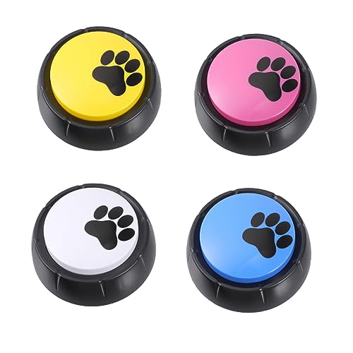 FRCOLOR 4 Stück Pet-Training-schaltfläche Sprachschaltflächen Für Haustiere Tierisches Spielzeug Beschreibbare Summer Für Kat Schöne Haustiere Spielzeug Empfindlich Aussprache-Box Abs von FRCOLOR