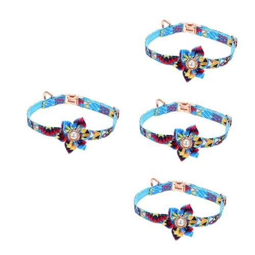 4 Stück Haustierhalsband catchring festlich nupsis hochzeitsbingo für Hunde Haustierhochzeitshalsband قرآن Partyzubehör hochzeitsdirndl tatsächl Kätzchen Kanton Nylon von FRCOLOR