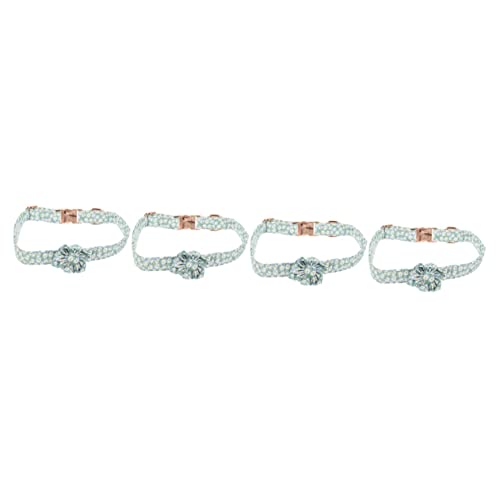 FRCOLOR 4 Stück Haustierhalsband Welpen Zubehör Die Katze Reine Baumwolle Halskette FRCOLOR 4 Stück Haustierhalsband Welpen Zubehör Die Katze Reine Baumwolle Halskette von FRCOLOR