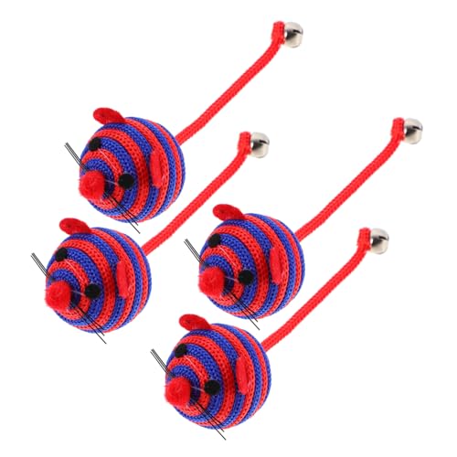 FRCOLOR 4stücke Katzenminze Spielzeuge Interaktive Mäuse Zum Kauen Spielen Schmusen Für Katzen Und Kätzchen Für Drinnen Fördert Natürliche Instinkte Und Hält Ihre Haustiere FRCOLOR 4stücke Katzenminze Spielzeuge Interaktive Mäuse Zum Kauen Spielen Schmusen Für Katzen Und Kätzchen Für Drinnen Fördert Natürliche Instinkte Und Hält Ihre Haustiere von FRCOLOR