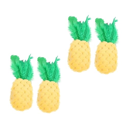 FRCOLOR 4 Stück Katze Ananas Spielzeug Katze Ananas Plüschtier Heimtierbedarf interaktives katzenspielzeug Interactive cat Toy Spielzeuge Katze Katzenminze Plüschtier FRCOLOR 4 Stück Katze Ananas Spielzeug Katze Ananas Plüschtier Heimtierbedarf interaktives katzenspielzeug Interactive cat Toy Spielzeuge Katze Katzenminze Plüschtier von FRCOLOR