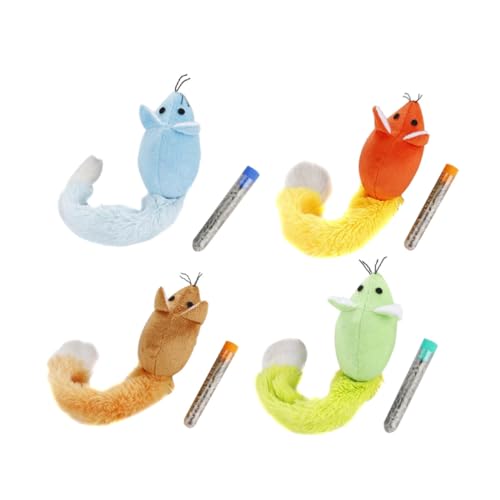 FRCOLOR 4stücke Lustige Plüschmaus Mit Langschwanz Für Katzen Interaktives Katzenspielzeug Mit Katzenminze Farben Orange Blau Grün Braun Für Spiel Und Beschäftigung FRCOLOR 4stücke Lustige Plüschmaus Mit Langschwanz Für Katzen Interaktives Katzenspielzeug Mit Katzenminze Farben Orange Blau Grün Braun Für Spiel Und Beschäftigung von FRCOLOR