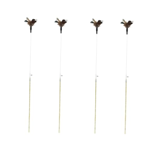 FRCOLOR 4stücke Tragbare Katzenangel Spielzeug Mit Federn Interaktives Pet Teasing Stick Für Gesunde Aktivitäten Und Unterhaltung Ihrer Katze FRCOLOR 4stücke Tragbare Katzenangel Spielzeug Mit Federn Interaktives Pet Teasing Stick Für Gesunde Aktivitäten Und Unterhaltung Ihrer Katze von FRCOLOR