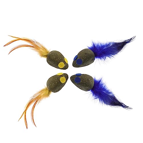 FRCOLOR 4 Stück Katzenspielzeug Mäuse Katzenminze Spielzeug Katze Zahnt Spielzeug Zum Beißen Von Katzen Katzensachen Wohnungskatze Katzenminze-Spielzeug Für Katzen Katze Haustier FRCOLOR 4 Stück Katzenspielzeug Mäuse Katzenminze Spielzeug Katze Zahnt Spielzeug Zum Beißen Von Katzen Katzensachen Wohnungskatze Katzenminze-Spielzeug Für Katzen Katze Haustier von FRCOLOR