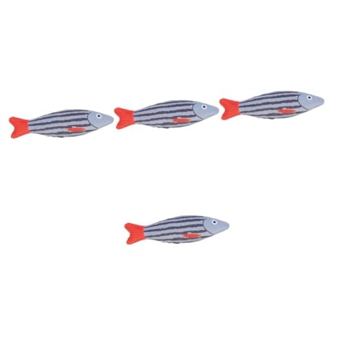 FRCOLOR 4stücke Plüsch Katzenminze Fischspielzeug Für Kätzchen Interaktives Kau Und Teething-Spielzeug Für Katzen Gestreift Spiel Und Zahnpflege Für Unabhängiges Spielen FRCOLOR 4stücke Plüsch Katzenminze Fischspielzeug Für Kätzchen Interaktives Kau Und Teething-Spielzeug Für Katzen Gestreift Spiel Und Zahnpflege Für Unabhängiges Spielen von FRCOLOR