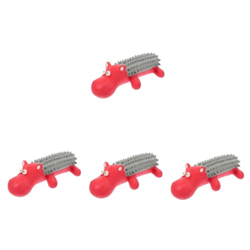 FRCOLOR 4stücke Hundespielzeug Latex Für Interaktives Quietschendes Kauspielzeug Zahnreinigung Für Und Kleine Hunde Langlebig Und Entenform von FRCOLOR