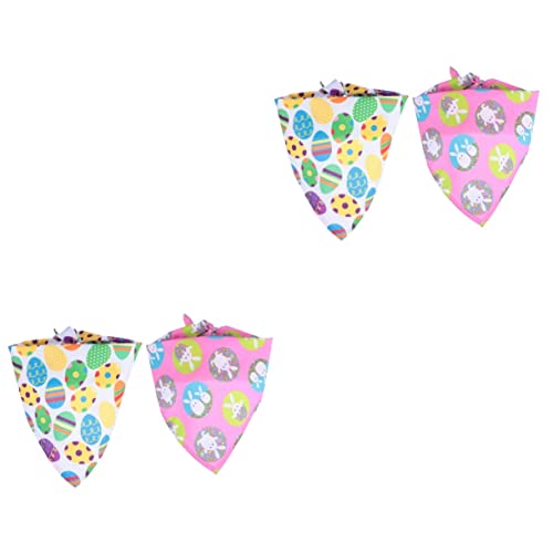 FRCOLOR Schleppleine 4 Stück Osterdreieck Hasenlätzchen Dreieckiger Welpenschal Hundehalstuch Kätzchen-dreieck-lätzchen Häschen-Hund-Halstuch Der Hund Haustierzubehör Polyester FRCOLOR Schleppleine 4 Stück Osterdreieck Hasenlätzchen Dreieckiger Welpenschal Hundehalstuch Kätzchen-dreieck-lätzchen Häschen-Hund-Halstuch Der Hund Haustierzubehör Polyester von FRCOLOR