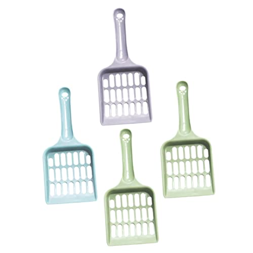 FRCOLOR 4 Stück Schaufel Für Katzenstreu Wurf Schaufeln Kotschaufel, Schaufel Schaufelhalter Für Katzenstreu Poop Scooper Katzenstreu Tiefe Schaufel Katzenstreusieb Puh Pp Haustierzubehör von FRCOLOR