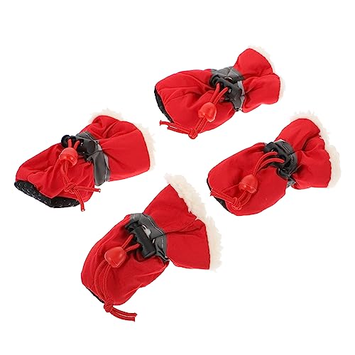 FRCOLOR 4 Stück Schuhüberzüge Für Haustiere Katzenschuhe Für Den Winter rutschfeste Hundeschuhe Pfotenschuhe Für Welpen Schneeschuhe Für Welpen Hundeturnschuhe Samt Australien Großer Hund FRCOLOR 4 Stück Schuhüberzüge Für Haustiere Katzenschuhe Für Den Winter rutschfeste Hundeschuhe Pfotenschuhe Für Welpen Schneeschuhe Für Welpen Hundeturnschuhe Samt Australien Großer Hund von FRCOLOR