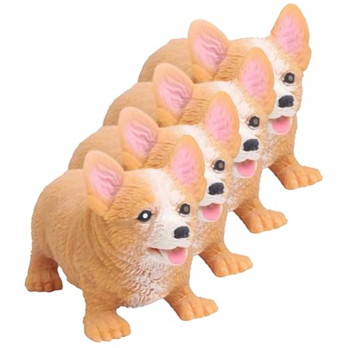 FRCOLOR 4 Stück Teiliges Stressspielzeug für Hunde Kawaii Corgi Quetschspielzeug für Haustiere zur Stressbewältigung Sensorischen Wahrnehmung FRCOLOR 4 Stück Teiliges Stressspielzeug für Hunde Kawaii Corgi Quetschspielzeug für Haustiere zur Stressbewältigung Sensorischen Wahrnehmung von FRCOLOR