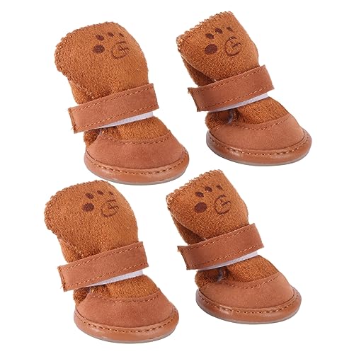FRCOLOR 4 Stück XXS Hundestiefel Schneeschuhe Für Hund Haustier Sandalen Winterschuhe Für Hunde Hund Warme Schuhe Welpenschuhe Stiefel Für Hund Hundeschuhe Warm Halten Haustierschuhe FRCOLOR 4 Stück XXS Hundestiefel Schneeschuhe Für Hund Haustier Sandalen Winterschuhe Für Hunde Hund Warme Schuhe Welpenschuhe Stiefel Für Hund Hundeschuhe Warm Halten Haustierschuhe von FRCOLOR