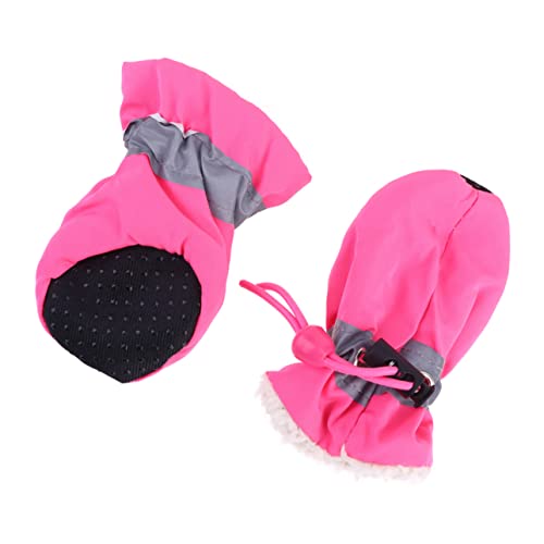 FRCOLOR 4-teiliges Set Kleine Hundestiefel Für Den Winter Hundeschuhe Doggy Regen Stiefel Hundepfotenschutz Stiefel Für Hunde Hundestiefel Für Kleine Hunde Weiche Schuhe Kleinkind von FRCOLOR