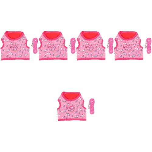 FRCOLOR 5 Sätze Hasenkleidung Welpen-Kit Hundegeschirr Leine Kaninchenleinen-Kit Laufleine für Hasen Cartoon-Häschen-Geschirr-Kit Meerschweinchen Gurt schmücken Suite Gürtel Polyester FRCOLOR 5 Sätze Hasenkleidung Welpen-Kit Hundegeschirr Leine Kaninchenleinen-Kit Laufleine für Hasen Cartoon-Häschen-Geschirr-Kit Meerschweinchen Gurt schmücken Suite Gürtel Polyester von FRCOLOR