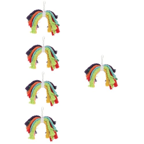 FRCOLOR 5 Stück Papageien-Baumwollseil Nagspielzeug Papageien-Kauvogelspielzeug Vogelseilspielzeug Papageienpflegezubehör Vogelzubehör FRCOLOR 5 Stück Papageien-Baumwollseil Nagspielzeug Papageien-Kauvogelspielzeug Vogelseilspielzeug Papageienpflegezubehör Vogelzubehör von FRCOLOR