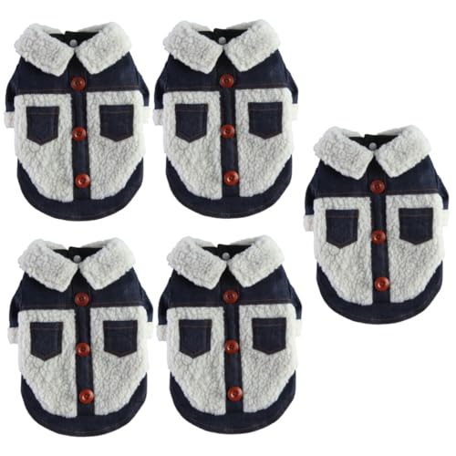 FRCOLOR 5st Kleidung Für Haustiere Hundekleidung Hundejacken Für Große Hunde Winter Jeansjacke Für Hunde Hundemäntel Für Kleine Hunde Modekleidung Polyester Hundemantel Reißverschluss FRCOLOR 5st Kleidung Für Haustiere Hundekleidung Hundejacken Für Große Hunde Winter Jeansjacke Für Hunde Hundemäntel Für Kleine Hunde Modekleidung Polyester Hundemantel Reißverschluss von FRCOLOR