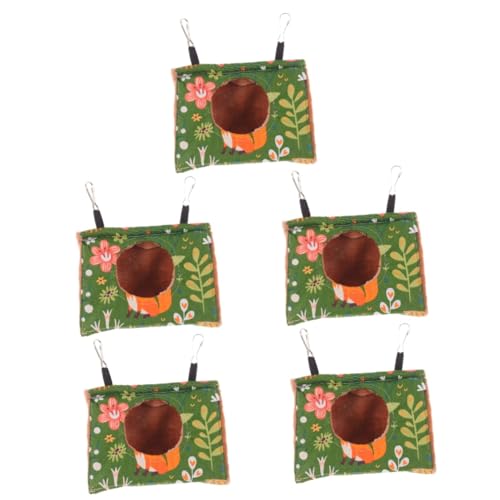 FRCOLOR 5St Papagei Hängematte Hamsterhüttenkäfig Papagei warmes Nestzelt Vogelschlafnest Spielzeug Sittichbett Papagei dreieckiges Nest Haustier Kleiner Papagei hängendes Bett Segeltuch FRCOLOR 5St Papagei Hängematte Hamsterhüttenkäfig Papagei warmes Nestzelt Vogelschlafnest Spielzeug Sittichbett Papagei dreieckiges Nest Haustier Kleiner Papagei hängendes Bett Segeltuch von FRCOLOR